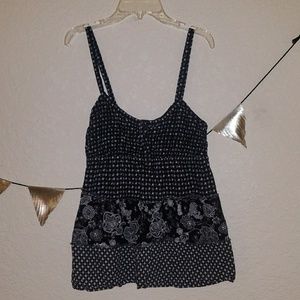 Flower and Paisley Print Tank